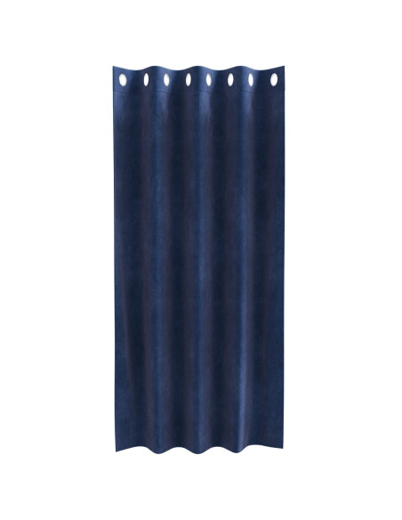 Tende oscuranti  con occhielli 2 pz Blu scuro in velluto