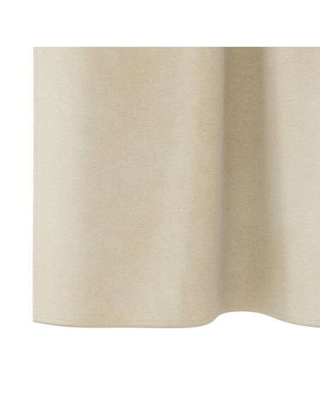 Tende oscuranti  con anelli di sospensione 2 pcs Velluto crema