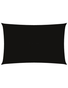 Parasole a Vela Oxford Rettangolare 5x8 m Nero 2
