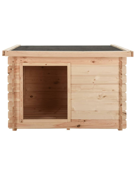 Cuccia per Cani 100x80x100 cm in Legno Massello di Pino 14 mm