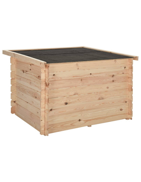 Cuccia per Cani 100x80x100 cm in Legno Massello di Pino 14 mm