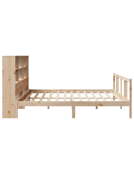 Letto Libreria senza Materasso 180x200 cm in Legno di Pino