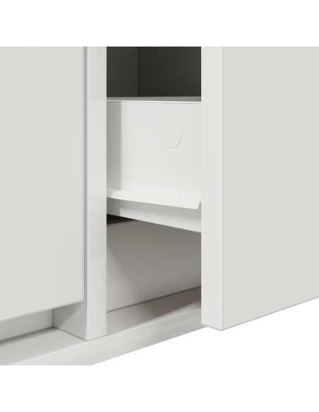 Mobile TV  Bianco 100x31x25,5 cm in legno ingegnerizzato
