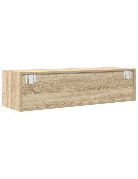 Mobile TV  in Rovere Sonoma 100x31x25,5 cm in Legno ingegnerizzato
