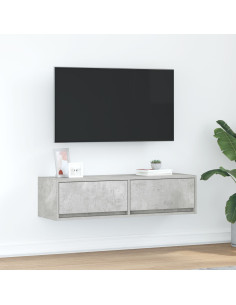 Mobile TV Grigio cemento 100 x 31 x 25.5 cm Legno multistrato 2