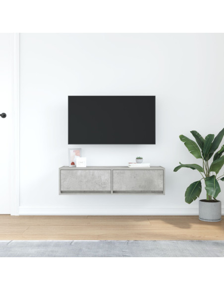 Mobile TV Grigio cemento 100 x 31 x 25.5 cm Legno multistrato