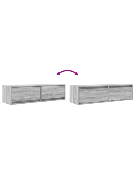 Mobile TV Grigio sonoma 100 x 31 x 25.5 cm Legno multistrato