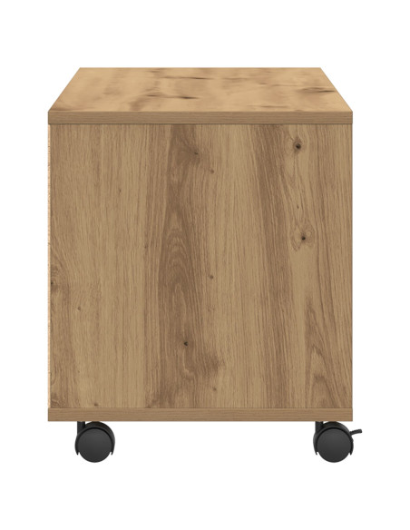 Mobile TV  in Rovere Artigianale 90x35x35 cm in Legno Ingegnerizzato