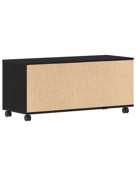 Mobile TV  Nero 90x35x35 cm in legno ingegnerizzato
