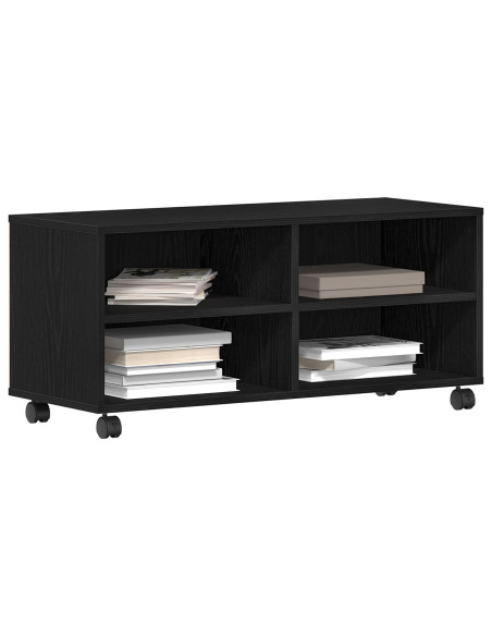 Mobile TV  Nero 90x35x35 cm in legno ingegnerizzato
