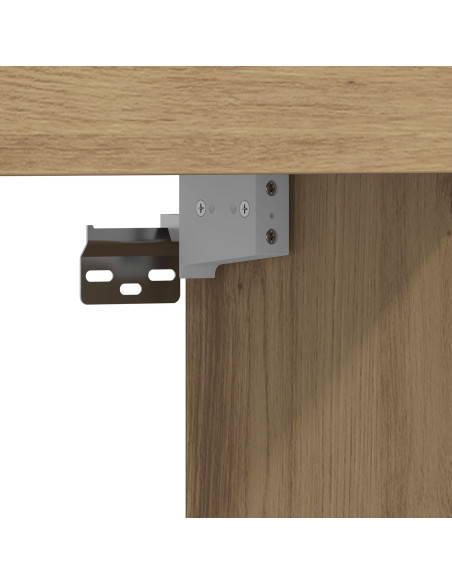 Mobile TV Wall-Mounted in Rovere Artigianale 152x22x113 cm