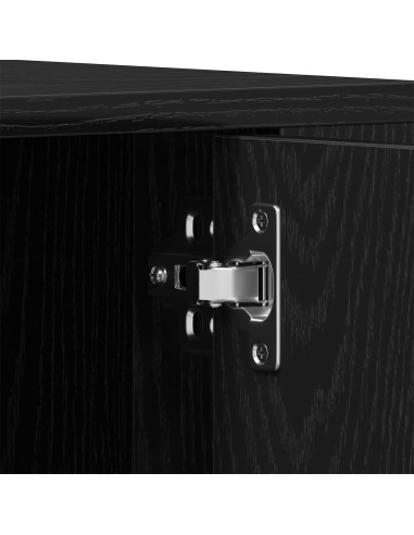 Mobile TV Rovere nero 100 x 35 x 40 cm Legno multistrato