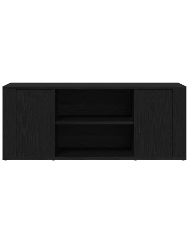 Mobile TV Rovere nero 100 x 35 x 40 cm Legno multistrato
