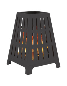 Focolare Nero 50 x 50 x 70 cm Acciaio 2