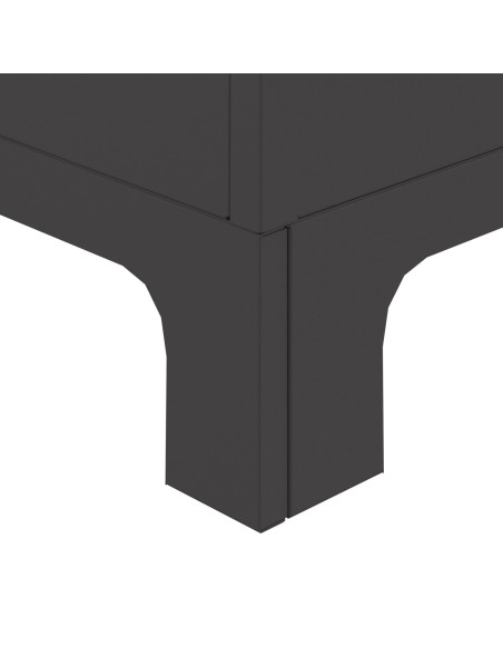 Focolare Nero 50 x 50 x 70 cm Acciaio