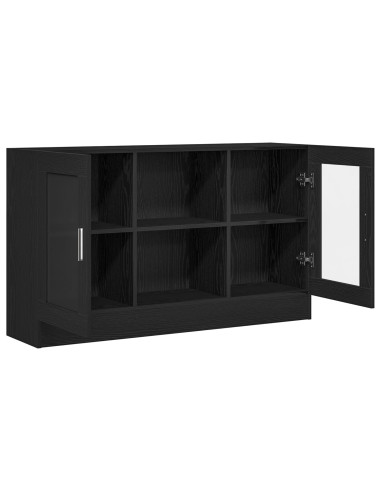 Credenza Rovere Nero 120 x 30,5 x 70 cm Legno multistrato