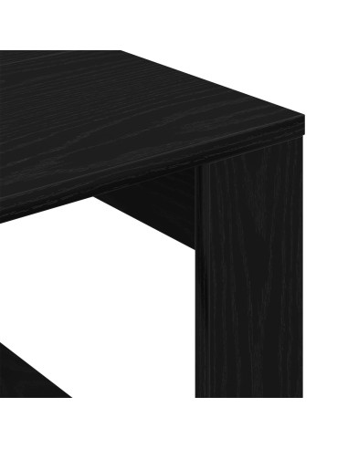 Tavolino da salotto Rovere Nero 50 x 50 x 35 cm