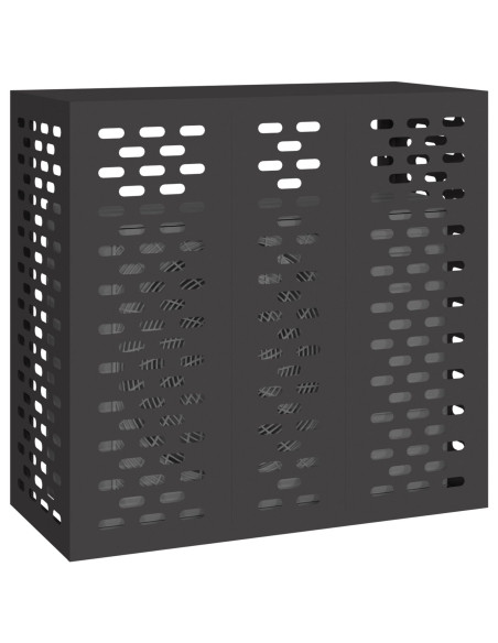 Copertura per climatizzatore  nera 110x50x105 cm