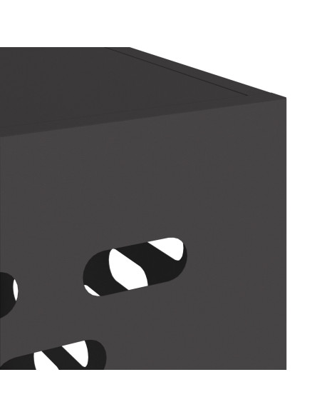 Copertura per climatizzatore  nera 110x50x105 cm