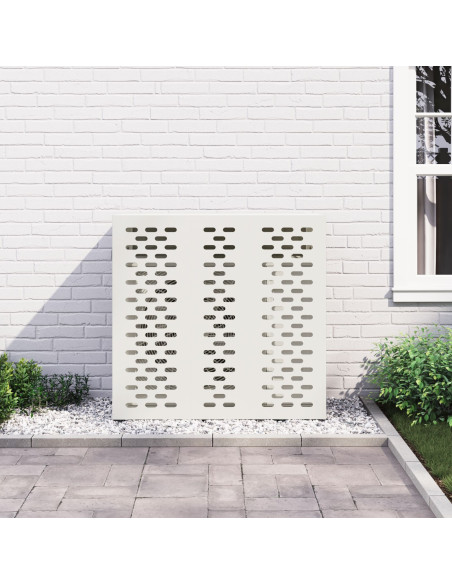 Copertura per Condizionatore  Bianca 110x50x105 cm Acciaio