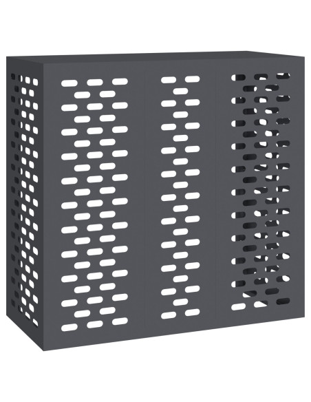 Copertura per Condizionatore  Antracite 110x50x105 cm in Acciaio