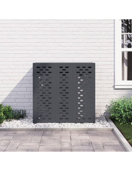 Copertura per Condizionatore  Antracite 110x50x105 cm in Acciaio