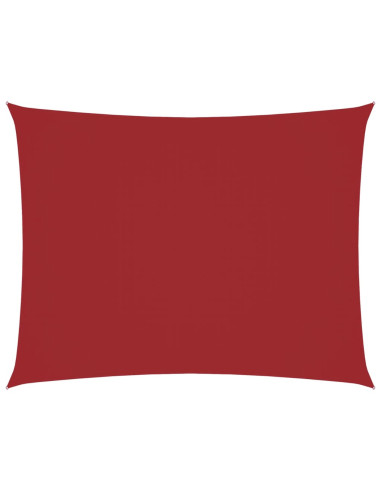 Parasole a Vela Oxford Rettangolare 4x5 m Rosso