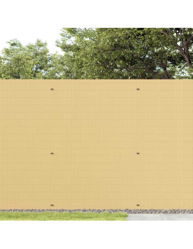 Recinzione da Giardino Bifacciale Gialla 1,8x3 m in PVC