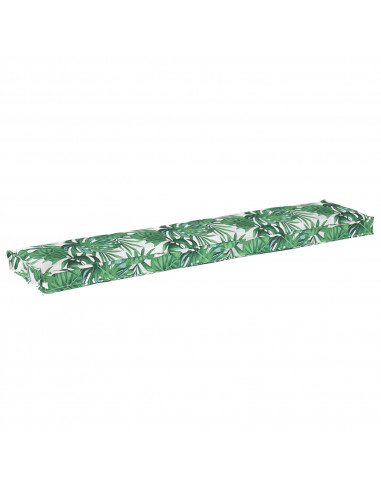 Cuscini per Pallet  per Panchina 2 pcs Motivo a Foglia 180x40x8 cm Tessuto Oxford