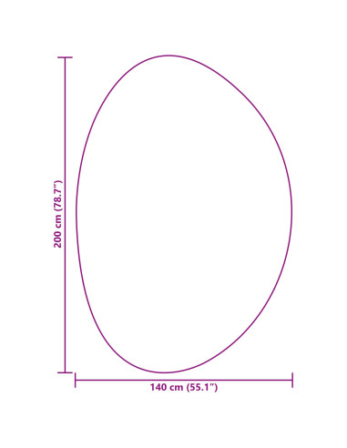 Tappeti per area HUARTE Grigio 140 x 200 cm Poliestere