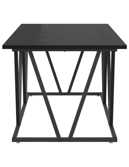 Tavolino da salotto Rovere Nero 100 x 50 x 40 cm