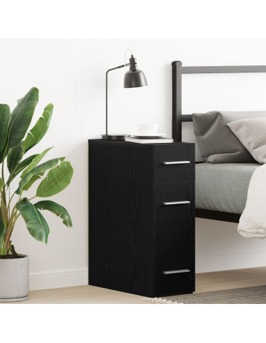 Mobile da farmacia Rovere nero 20 x 45.5 x 60 cm