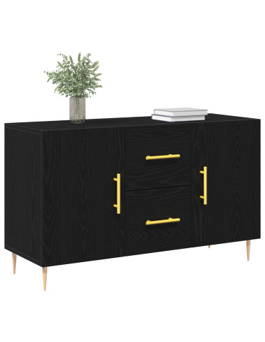 Credenza Rovere Nero 100 x 36 x 60 cm Legno multistrato