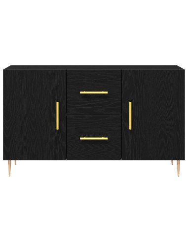 Credenza Rovere Nero 100 x 36 x 60 cm Legno multistrato