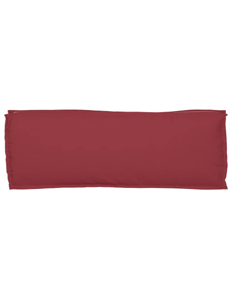Cuscino da Esterno  Rosso Vino Poliestere 110 x 40 x 8 cm Cuscino