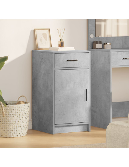 Sideboard Grigio Cemento 40x41x75 cm Legno Ingegnerizzato