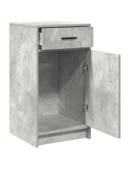 Sideboard Grigio Cemento 40x41x75 cm Legno Ingegnerizzato