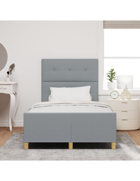 Struttura Letto  Grigio Chiaro 120x200 cm Tessuto
