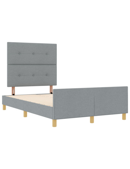 Struttura Letto  Grigio Chiaro 120x200 cm Tessuto