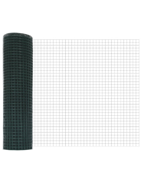 Set di Pannelli Fencing Rustico  Set di 2 Verde Metallo 10 x 0.5 m