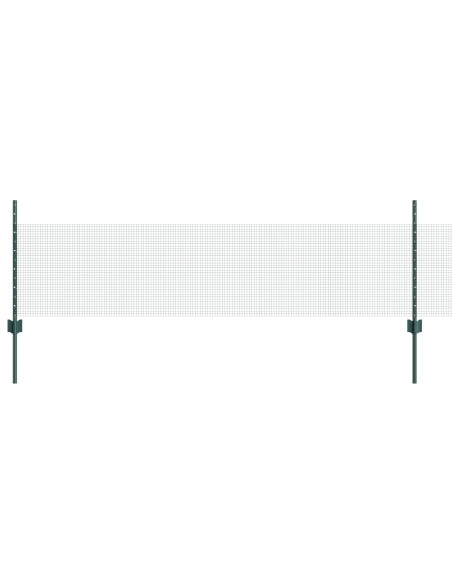 Set di Pannelli Fencing Rustico  Set di 2 Verde Metallo 10 x 0.5 m
