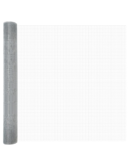 Recinzione in filo saldato  con 13 pali 1,4x25 m Acciaio galvanizzato