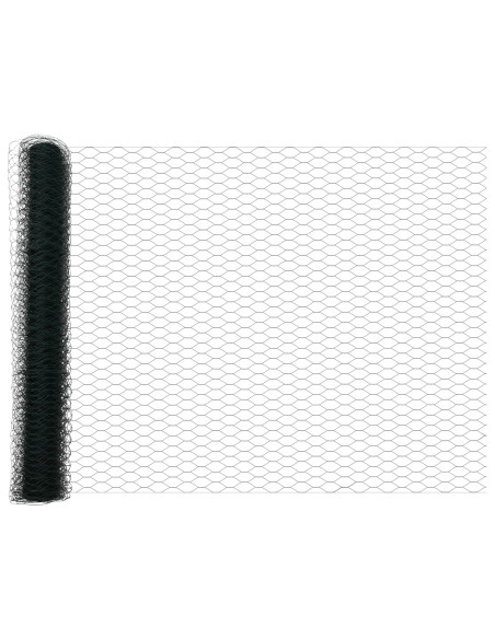 Pali per Recinzione  11 pcs U-Channel Verde 120 cm Acciaio, Recinzione Esagonale  Verde 1,2x50 m Acciaio