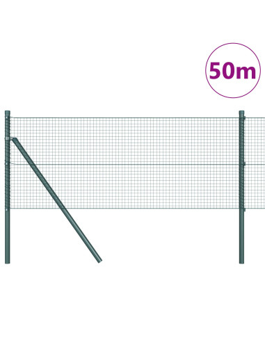 Palo della recinzione Verde 50 x 0,6 m (maglia 19 x 19 mm)