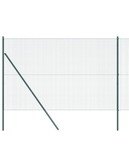 Recinzione in filo saldato  con 13 pali Verde 1.6x25 m Acciaio