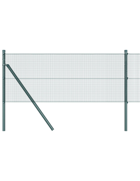 Recinzione in Filo Saldato  con 13 Posti Verde 0.6x50 m Acciaio