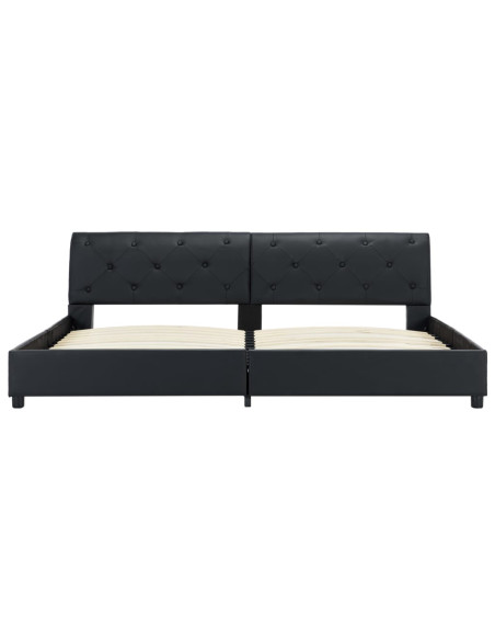 Giroletto Nero in Similpelle 180x200 cm