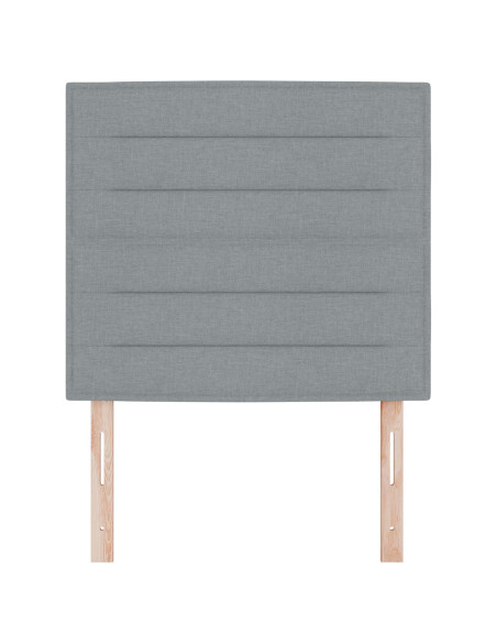 Testiera con testiera Grigio chiaro 80 cm Pelle Sintetica