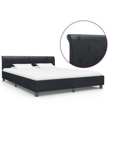 Giroletto Nero in Similpelle 180x200 cm