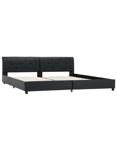 Giroletto Nero in Similpelle 180x200 cm